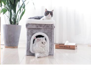 Großhandel B2B Katzenhaus Höhle Klettergerüst für Hauskatzen Klappbares Katzenbett